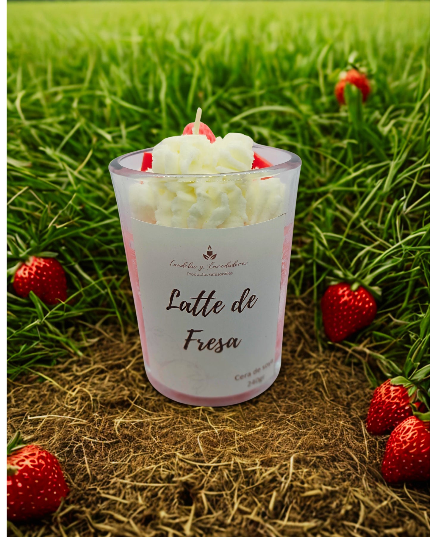 Latte de fresa