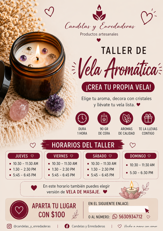 Taller de vela aromática